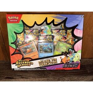 Pokémon Mega Evolution Ascended Heroes Deluxe Pin Collection Tepig Totodile